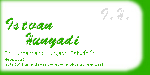 istvan hunyadi business card